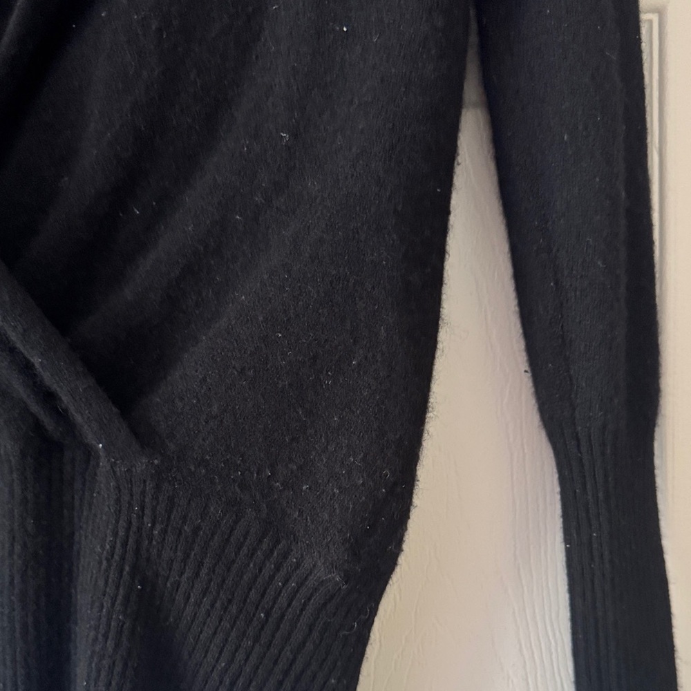 Bebe Women's Elegant Black Cowl Neck Sweater - Picture 5 of 6
